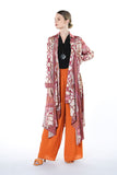 Pink Vintage Pattern Ropes Kimono One Size!