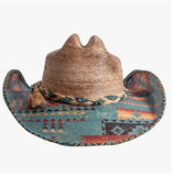 Aztec Serape Straw Hat