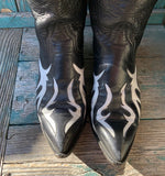 Inlay Black and White Vintage Maihan Boots 9B
