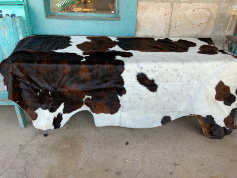 Brindle and WHITE Brazilian cowhide
