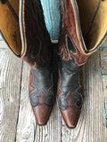 YKY Vintage Boots Brw/Blk 9M
