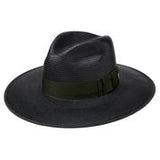 Stetson Tri-City Rigid Straw Hat Black or Natural