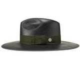 Stetson Tri-City Rigid Straw Hat Black or Natural